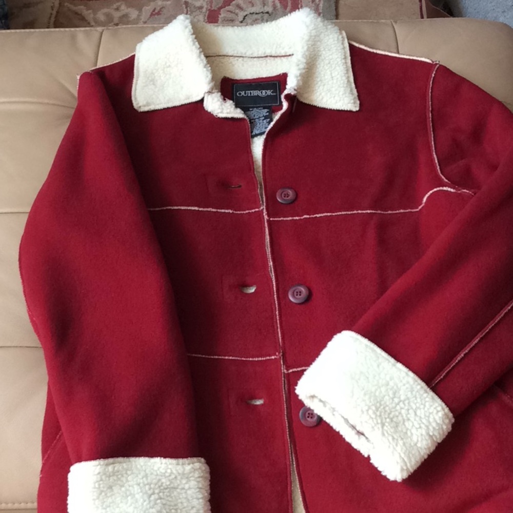 Outbrook - Red & beige warm jacket